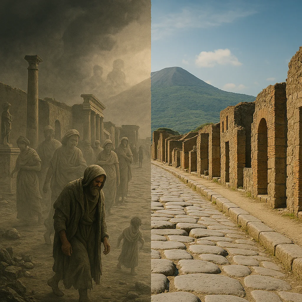 Pompeii – The City Frozen in Time (Shocking History) 9 Pompeii Then and Now A City in Two Worlds